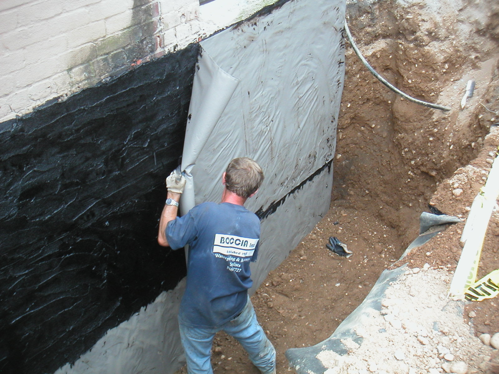 Basement cement wall sealer